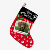 Foto kerstcadeautjes kleine kerstsok (Voorkant (Hangend))