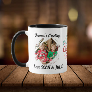 Foto Kerstfamilie Personaliseer Mok