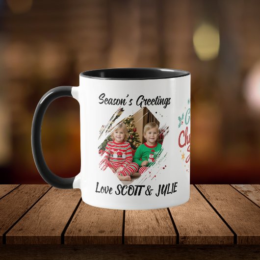 Foto Kerstfamilie Personaliseer Mok