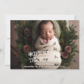 Foto Kerstgeboorte aankondiging (Voorkant)