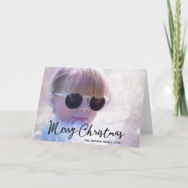 Foto kerstgroet feestdagen kaart