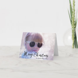 Foto kerstgroet feestdagen kaart