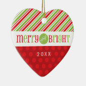 FOTO KERSTHART ORNAMENT :: Merry & Bright 3 (Rechts)