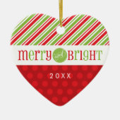 FOTO KERSTHART ORNAMENT :: Merry & Bright 3 (Voorkant)