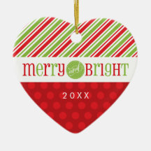 FOTO KERSTHART ORNAMENT :: Merry & Bright 3