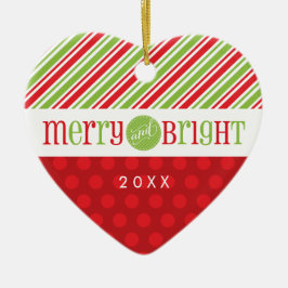FOTO KERSTHART ORNAMENT :: Merry & Bright 3