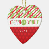 FOTO KERSTHART ORNAMENT :: Merry & Bright 3 (Links)