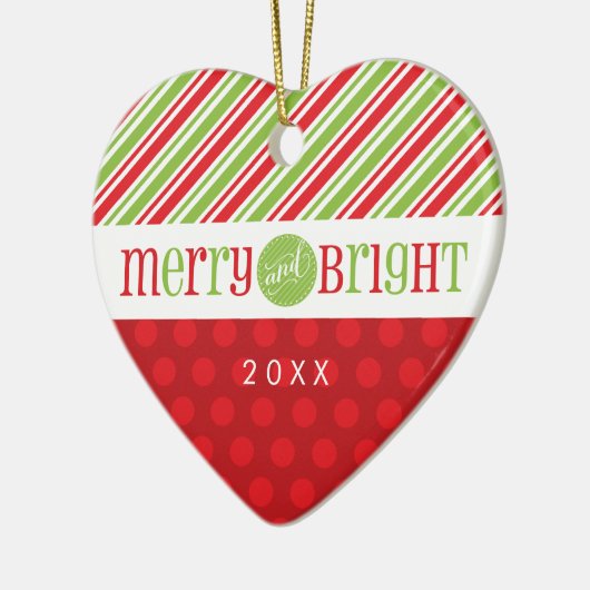 FOTO KERSTHART ORNAMENT :: Merry & Bright 3 (Links)