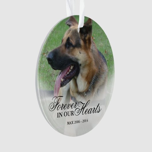 Foto Kerstherdenking Ornament (voorkant)