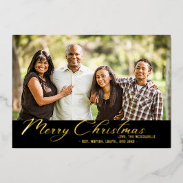 Foto Kerstkaart Aangepaste Folie Vakantiekaart Feestdagenkaart