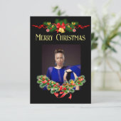 Foto kerstkaart aankondiging (Staand voorkant)