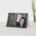 Foto kerstkaart, Chalkboard, Hark the Herald Kaart<br><div class="desc">Hark the Herald Angels Sing is een geliefd klassiek en Christelijk kerstlied. Deze woorden,  op een trendy krijtbord zie je de basis voor een foto-kerstkaart. Voeg uw afbeelding heel gemakkelijk toe,  en personaliseer de binnenkant door uw familienaam toe te voegen.</div>