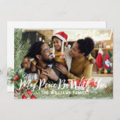 Foto Kerstkaart Dubbelzijdig Moderne Feestdagen Kaart (Voorkant / Achterkant)