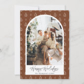 Foto kerstkaart, moderne kerstkaart kaart (Voorkant)