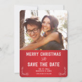 Foto Kerstkaarten met Save the Date (Voorkant)