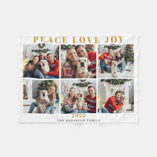 Foto: Kerstmis 2022 Fleece Deken (Voorkant (Horizontaal))