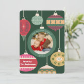 Foto Kerstmis Familie Kaart (Staand voorkant)