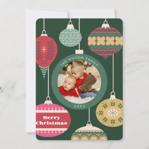 Foto Kerstmis Familiekaart Kaart