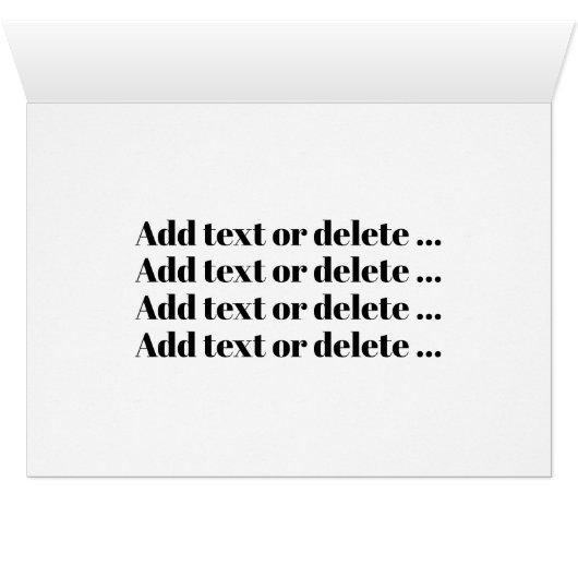 Foto kerstmis / feestdag Kaart (Binnen Horizontaal (Onder))