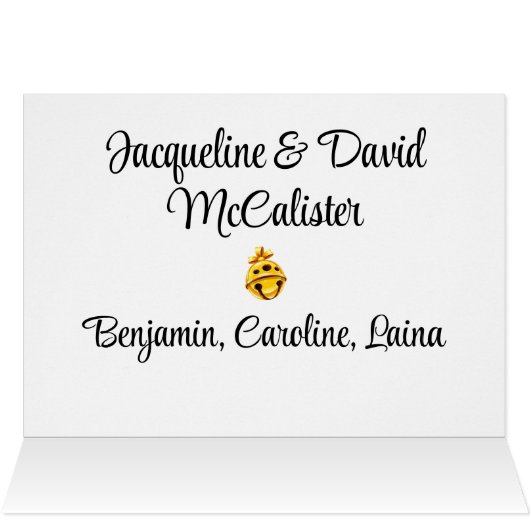 Foto kerstmis / feestdag Kaart (Binnen Horizontaal (Boven))