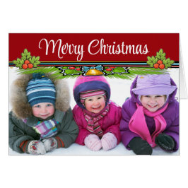 Foto kerstmis / feestdag Kaart