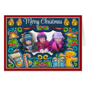 Foto kerstmis / feestdag Kaart (Voorkant Horizontaal)