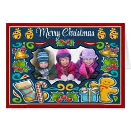 Foto kerstmis / feestdag Kaart