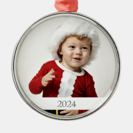 Foto Kerstmis Foto Ornament met Tekst / Jaar
