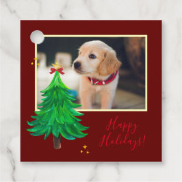 FOTO Kerstmis hond huisdier custom Bedankjes Labels