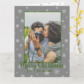 Foto Kerstmis Kaart (Gele Bloem)