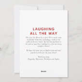 Foto Kerstmis Kaart Santa Hat String Lights (Achterkant)