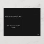 Foto Kerstmis Ornament Sneeuwvlokken Modern Budget Feestdagenkaart (Achterkant)