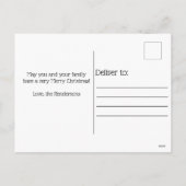 Foto Kerstmis Poinsettia vakantie Briefkaart (Achterkant)