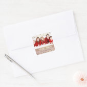 Foto Kerstmis Vierkante Sticker (Envelop)
