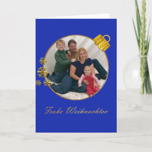 Foto kerstsieraad Duitse groet Feestdagen Kaart