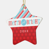 FOTO KERSTSTER ORNAMENT :: Merry & Bright 1 (Links)