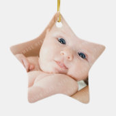 FOTO KERSTSTER ORNAMENT :: Merry & Bright 1 (Achterkant)