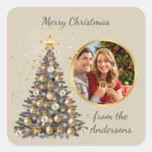 Foto Kerststicker - Elegante Stijl