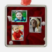 foto kerstversieringen metalen ornament (Voorkant)