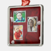 foto kerstversieringen metalen ornament (Links)