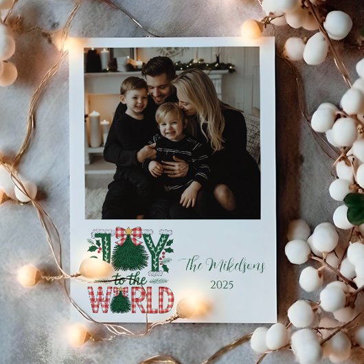 Foto Kerstvreugde in de wereld Kerstmis Feestdagenkaart