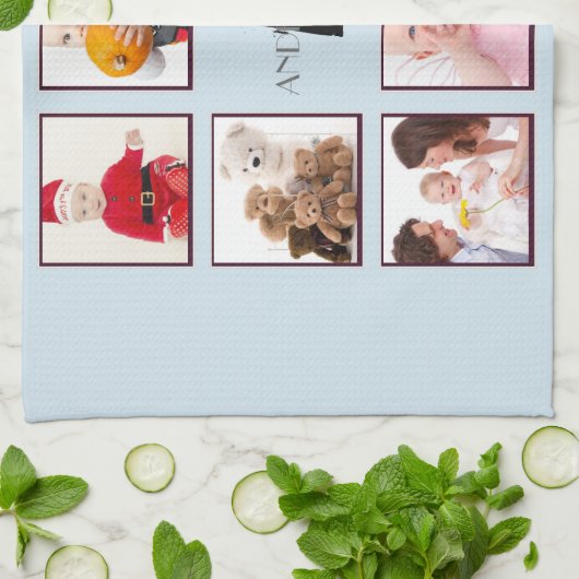 Foto Keukenhanddoek Monogram 8 stuks Instagram (Gevouwen)