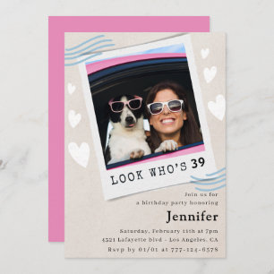 Foto Kijk wie er 39 jaar wordt Kaart