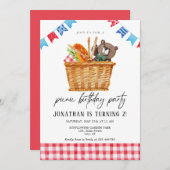 Foto Kind Birthday Uitnodiging (Voorkant / Achterkant)