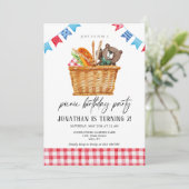 Foto Kind Birthday Uitnodiging (Staand voorkant)