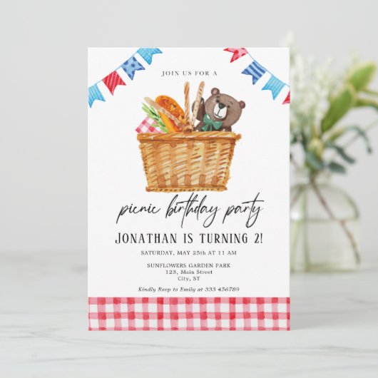 Foto Kind Birthday Uitnodiging (Staand voorkant)