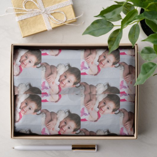 Foto: Kind, Echtgenoot Mam Pap Lieverd Bestie Tissuepapier (Geschenk)