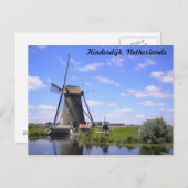 Foto Kinderdijk Holland Briefkaart (Voorkant / Achterkant)