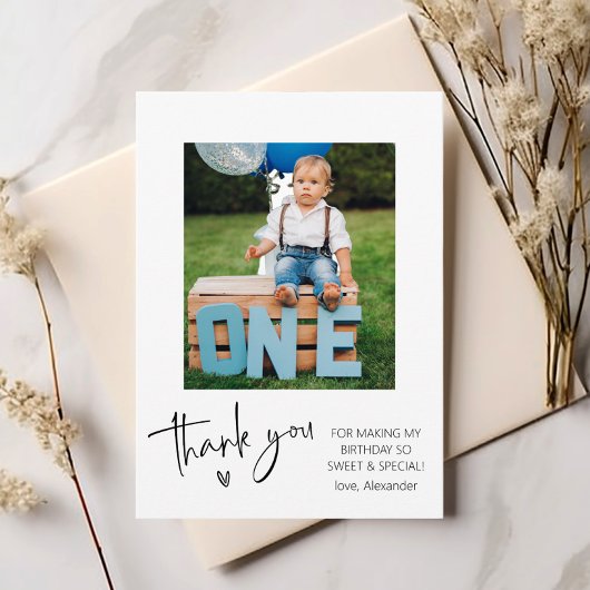 Foto kinderen Birthday Bedankkaart