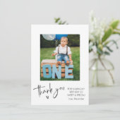 Foto kinderen Birthday Bedankkaart (Staand voorkant)